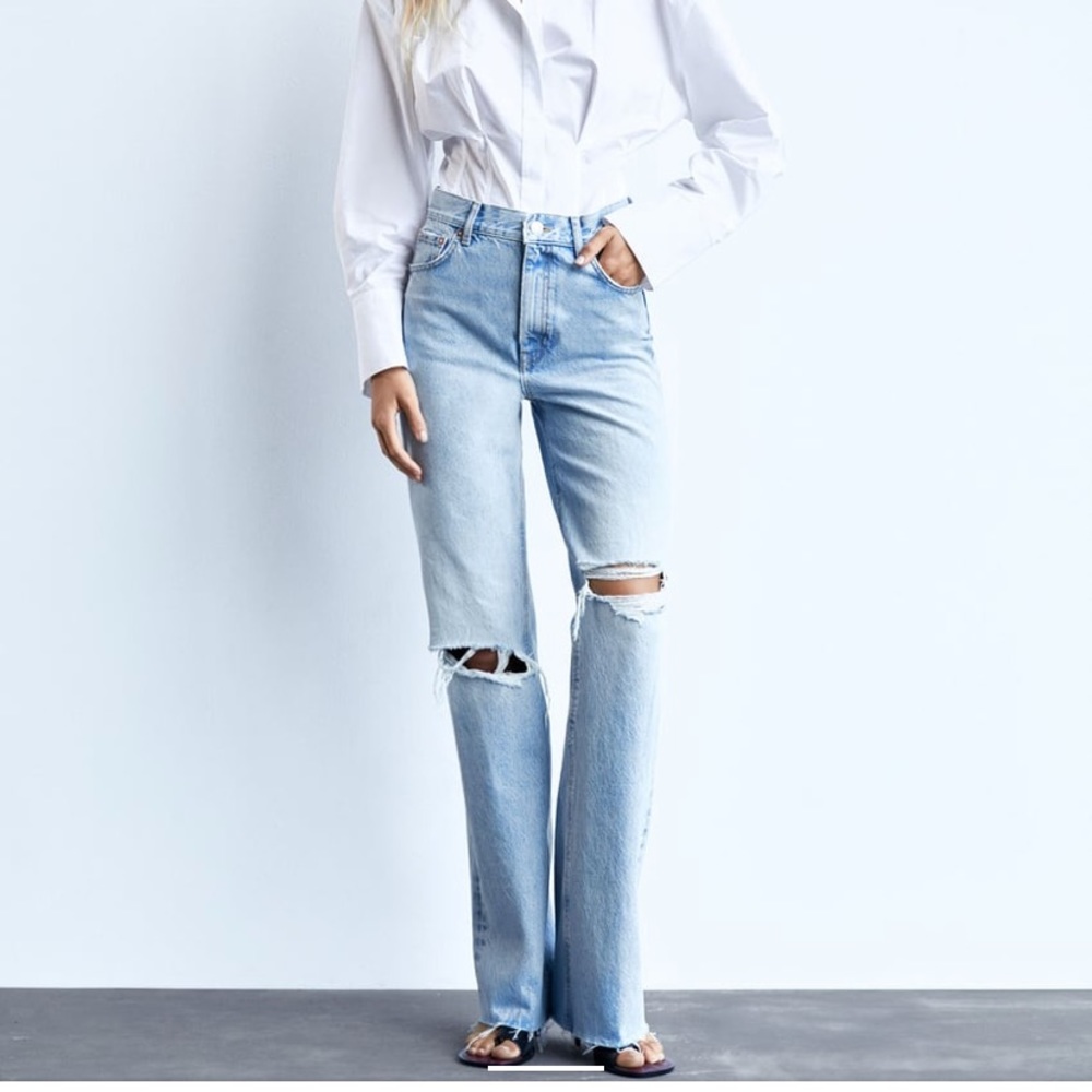 Zara WIDE LEG HI RISE JEANS 2020